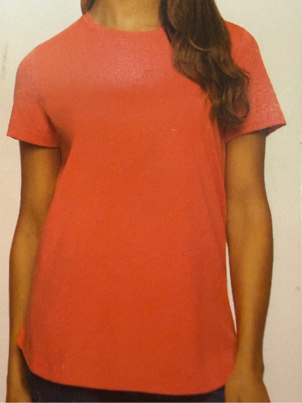 Black Bow Women’s XXL Coral Orange Short Sleeve T-Shirt NWT Lightweight
